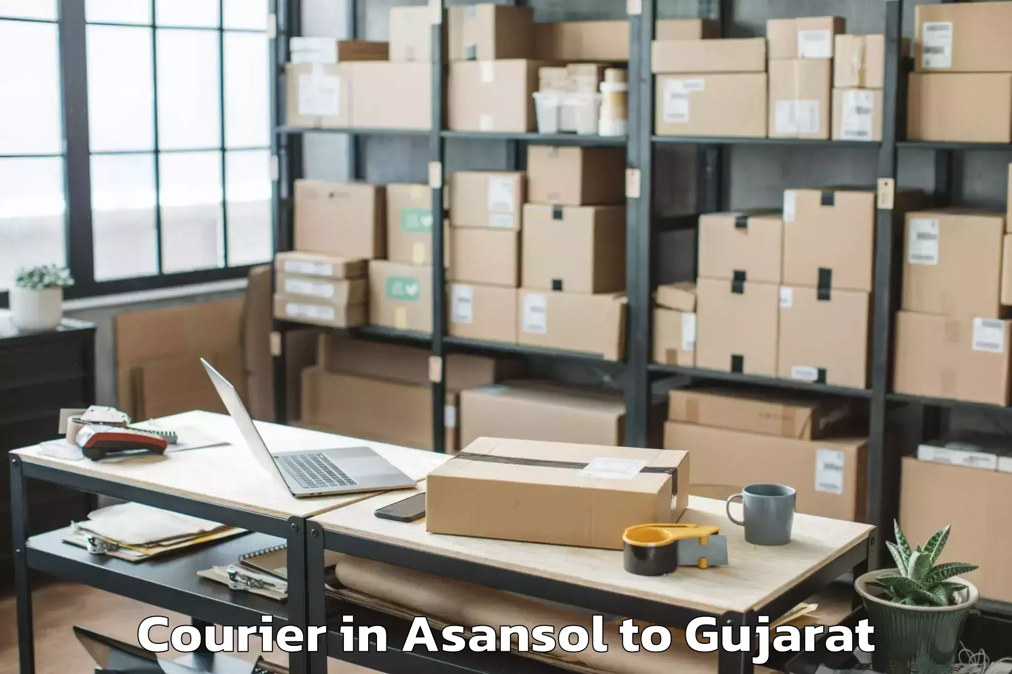 Hassle-Free Asansol to Jetpur Courier